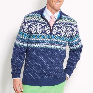 Vineyard Vines Men’s quarterzip patterned pullover